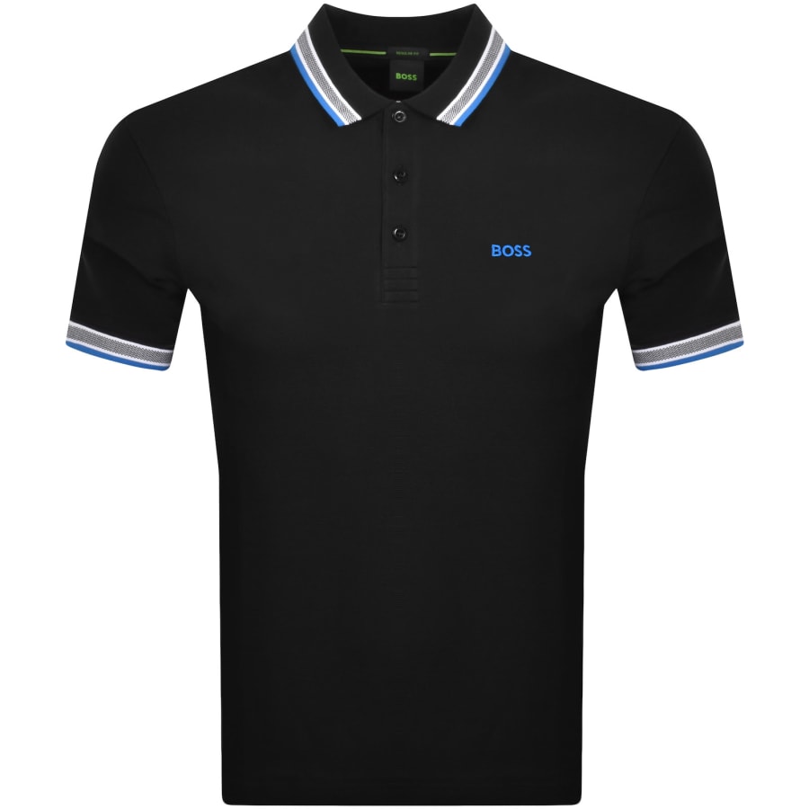 BOSS Paddy Polo T Shirt Black